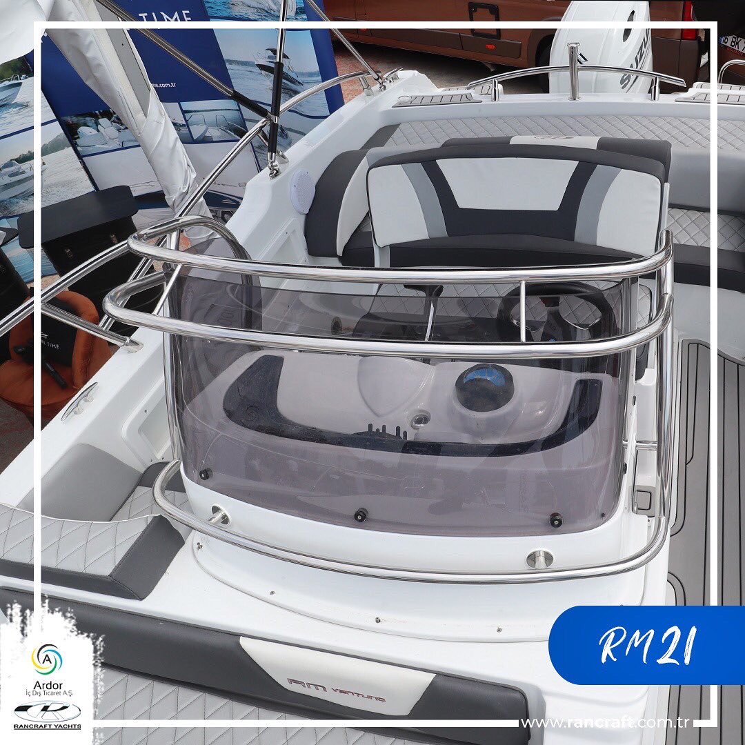 RancraftTR's tweet photo. 🛥️Rancraft Yachts RM 21 

Prestij ve yüksek kalite duygusu RM21 ile daha belirgin hale geliyor! ⭐

Uzunluk : 6,15/5,99 m
Yükseklik : 2,44 m
Ağırlık : Kg 900 ca.
Yakıt Tankı : 150 L
Su Tankı : 50 L
Kişi Sayısı : 8
En Yüksek Güç : 210 HP
Standart Uygunluğu : Cat. C https://t.co/C9TuIE27AY