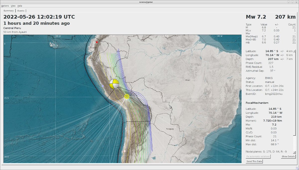 Gempa besar M7,2 guncang Peru dipicu deformasi intraslab (patahan di dalam Lempeng Nazca yang menunjam ke bawah Lempeng Amerika Selatan).