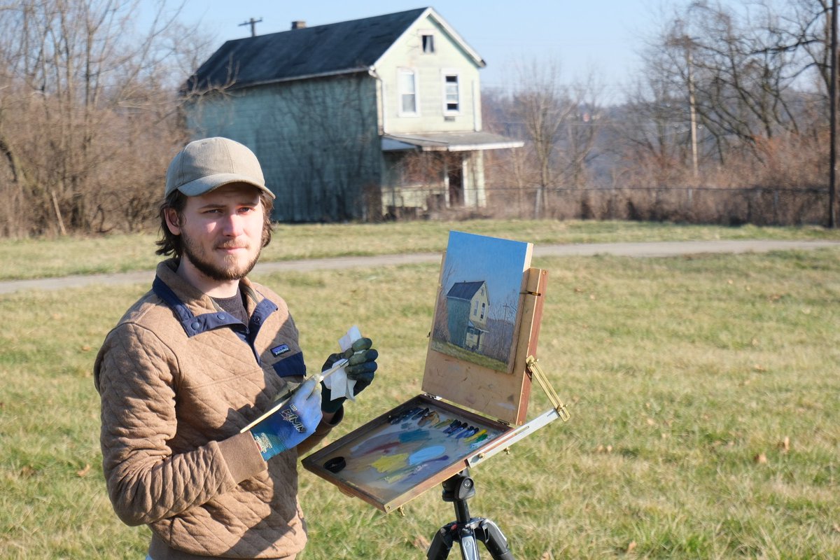 CareerCcac's tweet photo. CCAC Alumni Career Spotlight: Tyler Gedman graduated with a degree in Art in 2022.  Learn how Tyler is making his talent a Career. Learn more about Tyler's journey and other CCAC Alumni at https://t.co/7KEIUjpuxb  You can view his art webpage at https://t.co/vlg8TaRrNv https://t.co/iS4K41VsTK
