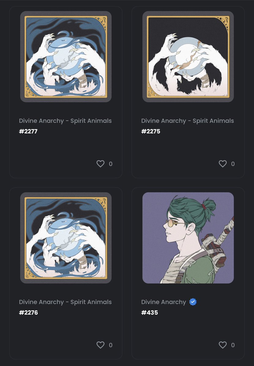 CelticGuardian1's tweet photo. Woke up to a successful airdrop of 3 Spirit Animals 🔥 https://t.co/Eyi09kvRjd