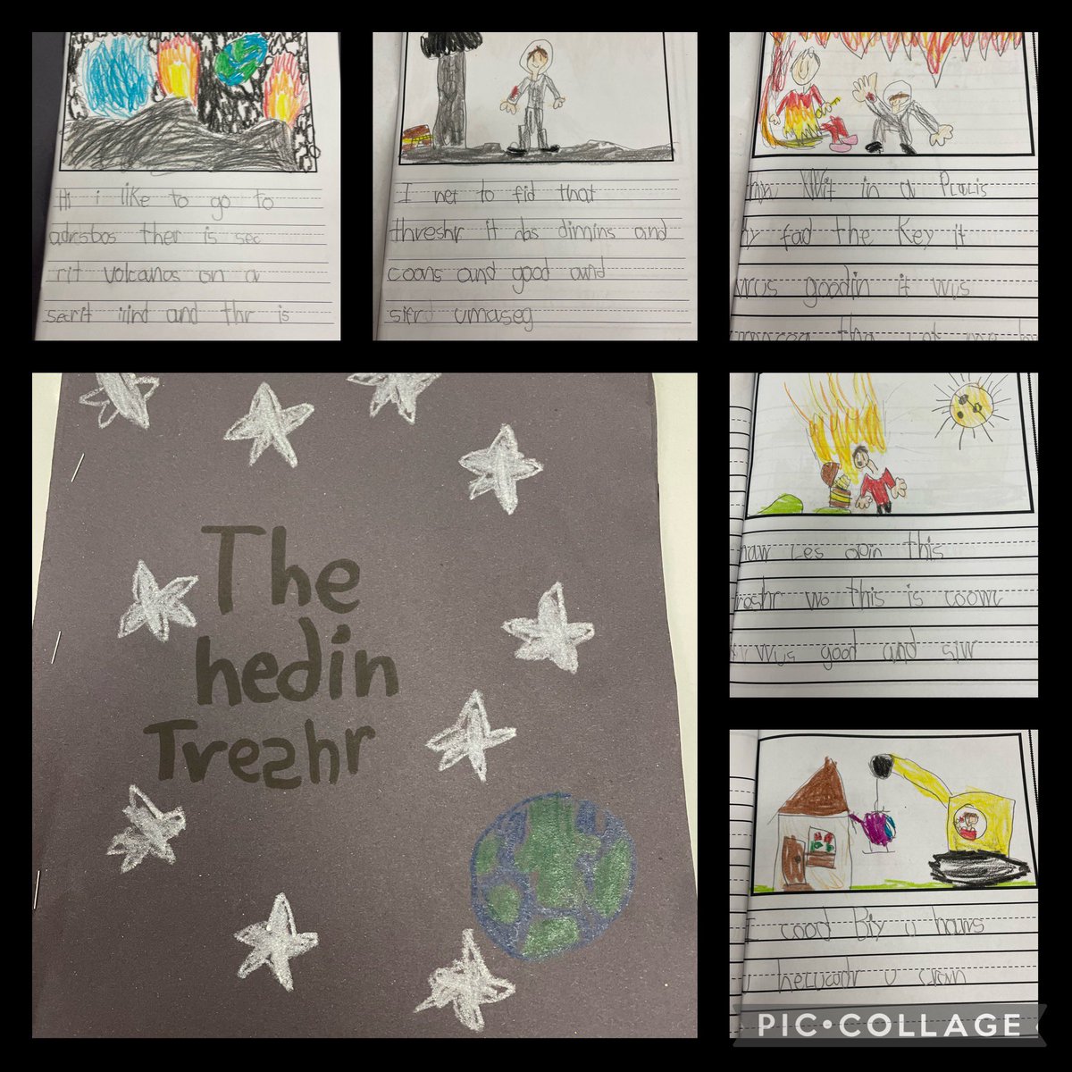 Why do I teach kindergarten?  For the selfish reward!  Most  come in not knowing how to read or write. They leave and some produce gems like this!  Author and illustrators!! <a href="/HumbleISD_BBE/">Bear Branch Elem</a> <a href="/HumbleISD/">Humble ISD</a>