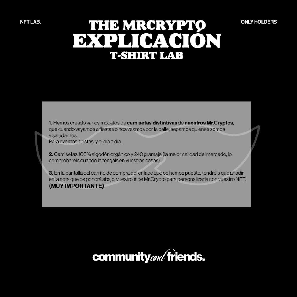 SrTopHat1's tweet photo. No es una Colaboración. Colección realizada en honor a los creadores y holders de la comunidad de Mr Crypto.  🔝🙌🏼

https://t.co/zQizSmw33o https://t.co/pPUfRGVgSR