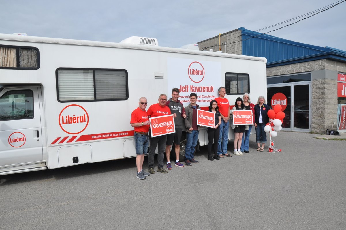 Team Jeff is out in Cobourg today! Proud of this team and excited about the response we have been hearing at the door. If you see the RV, give us a wave!