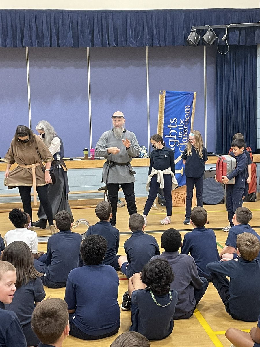 Fours2021's tweet photo. Knights in the classroom were a hit today!!!@GAngelsMilton https://t.co/BphggrmPUY