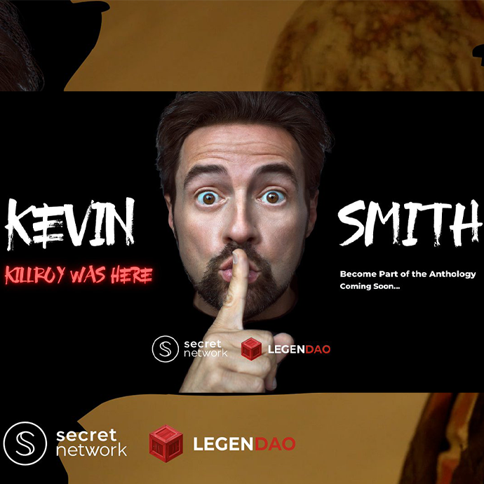 SecretNetwork's tweet photo. We have Secrets to share!
BIG news about Kevin Smith's appearance at Secret Network's Afterparty is coming. It's a once in a lifetime meet and greet you can't afford to miss!
Read more: https://t.co/Qto41GTCmf
Stay tuned! @LegendaoNFT #KevinSmithSCRT #PartySCRT #DCentralSCRT https://t.co/0KrFcU794m