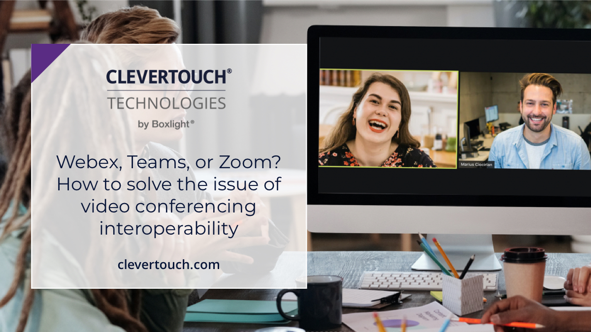 myClevertouch's tweet photo. Why does video conferencing interoperability matter in the workplace? Find out here: https://t.co/S7XtkyP6HN
For more information, or to book a demonstration, please visit: https://t.co/Bpe1hhsAvD
#VideoConferencing #Inoperability #Blog #MyClevertouch https://t.co/IrHH0KSTpf