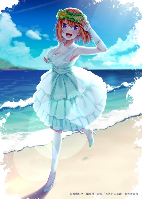 立花なつき＠ご依頼募集中さんがTwitterに投稿した中野四葉(五等分の花嫁)のイラスト。