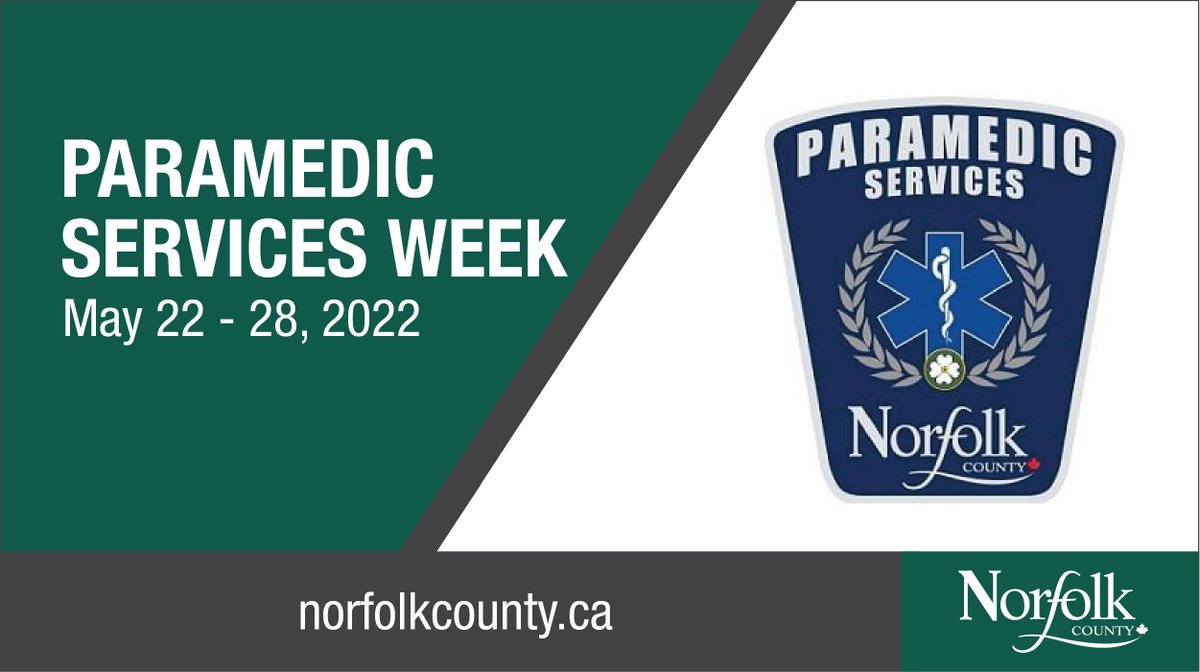 NorfolkCountyCA's tweet image. It's Paramedic Services Week! We’d like to take this opportunity to thank our valued men and women who work around the clock to keep our residents safe and healthy. It’s a better world with you all in it! To learn more about the team, visit bit.ly/3z0rL3O