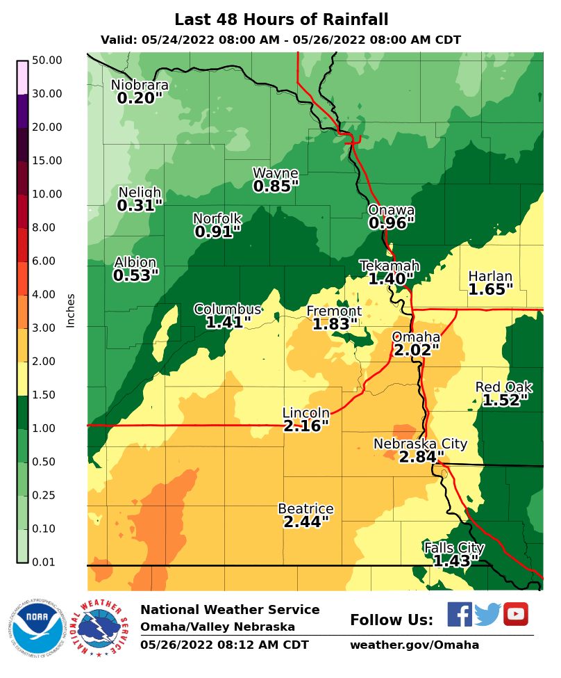 NWS Omaha on Twitter "Now that was a soaking rain! Here's a radar