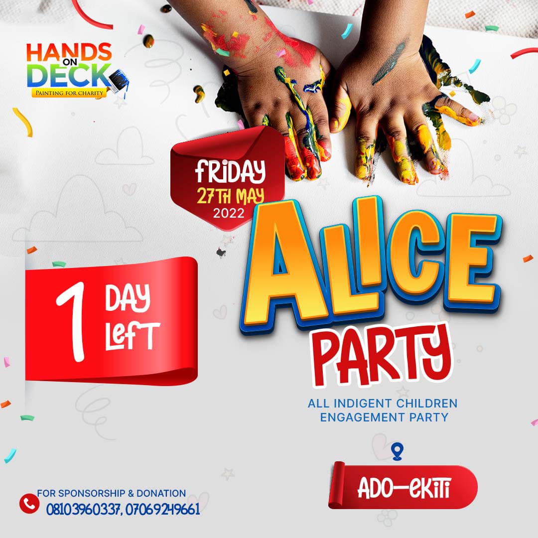 handsondeck__'s tweet photo. Tomorrow, we parttttttttttyyyyyyyyy — with the Indigent kids in Ado-Ekiti.💃🕴️

#handsondeck #notforprofit #ChildrensDay #adoekiti https://t.co/S0hZ01ES7N