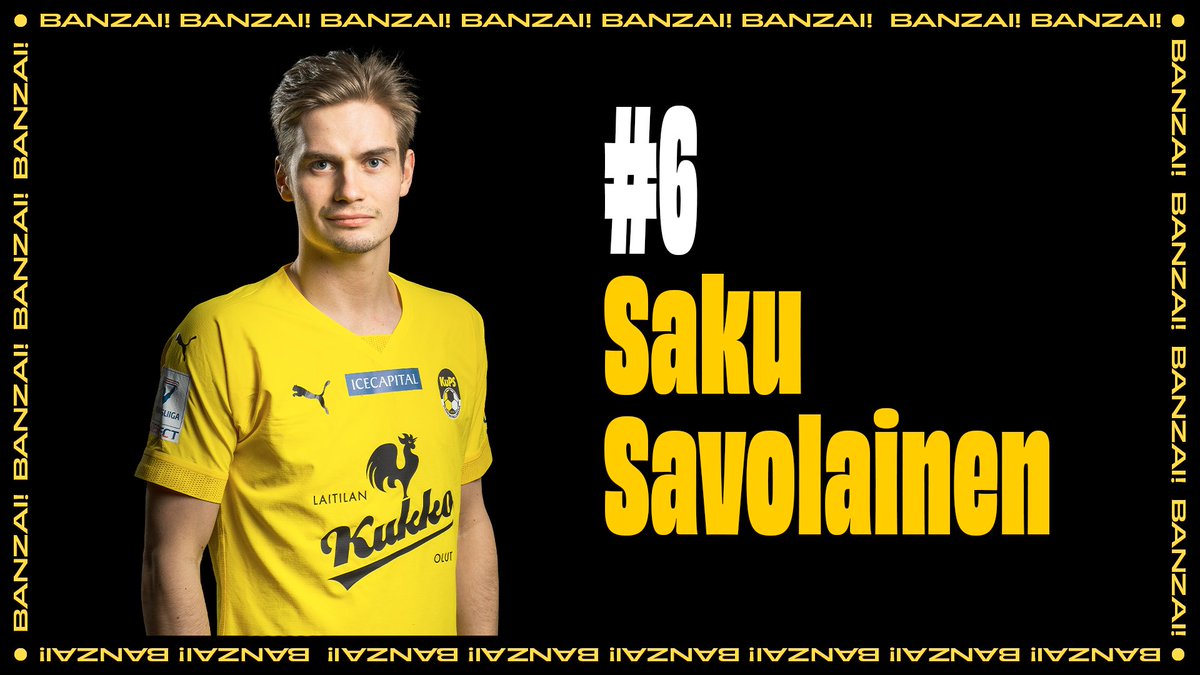 KuPS1923's tweet photo. 💛🖤 SAKU SAVOLAINEN!

⭐️ Saku tekee paluun pelikentille yli vuoden tauon jälkeen. Yleisö saattelee "Mölymäen Müllerin" kentälle seisaalteen. Kaksi minuuttia myöhemmin Saku iskee KuPS:n 4-1 johtoon!

#KuPS #SuomenCup #Banzai https://t.co/GihQAB10R0