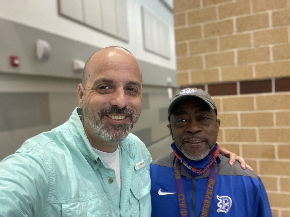 KollerTX's tweet photo. Last day with one my heroes. Congratulations on retirement Coach Michael Chatman. #LiveSDMS https://t.co/iSjrK44wut