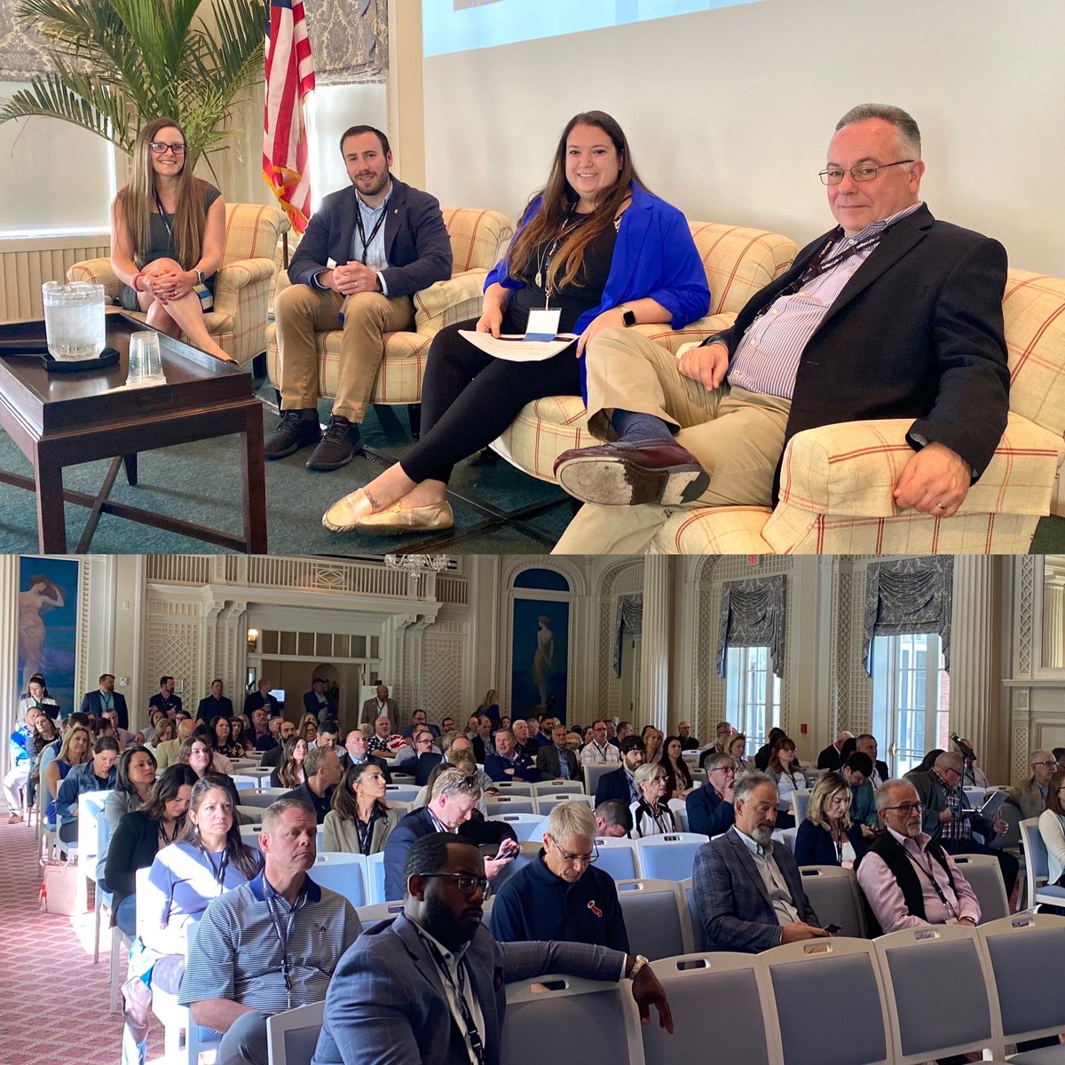 NYSEDC's tweet photo. Great kick off to day 2 of the #NYSEDC Annual Meeting with @EmpireStateDev + @NYSERDA with info about #FastNY #RestoreNY + #CarbonNeutral construction programs. #economicdevelopment creates opportunity for all #NewYorkers https://t.co/4Zis1wtD0f