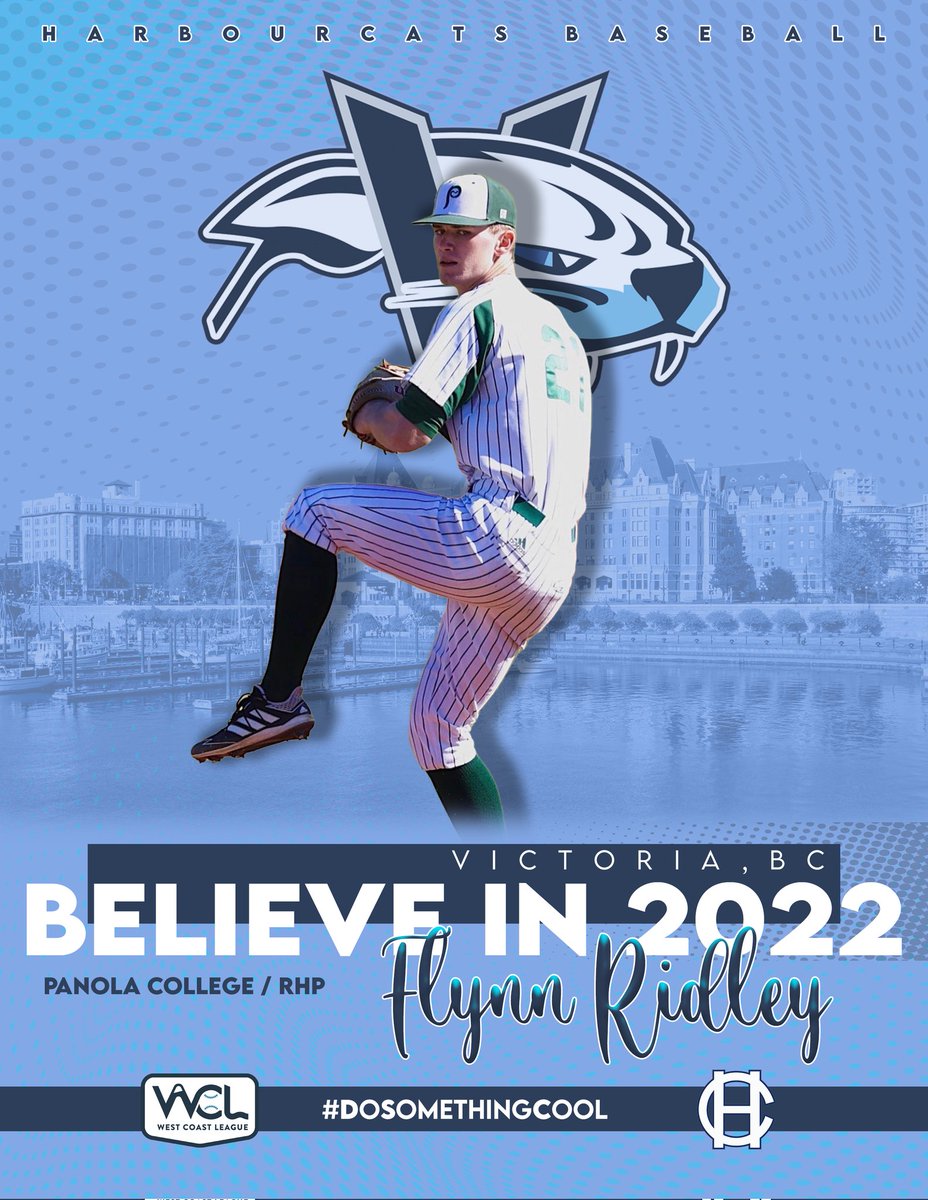 Another 'Cat taking the mound this year is Flynn Ridley out of Panola College. Welcome to the 'Cats, Flynn!

#HarbourCats #BelieveIn2022 #WCLBaseball #YYJ