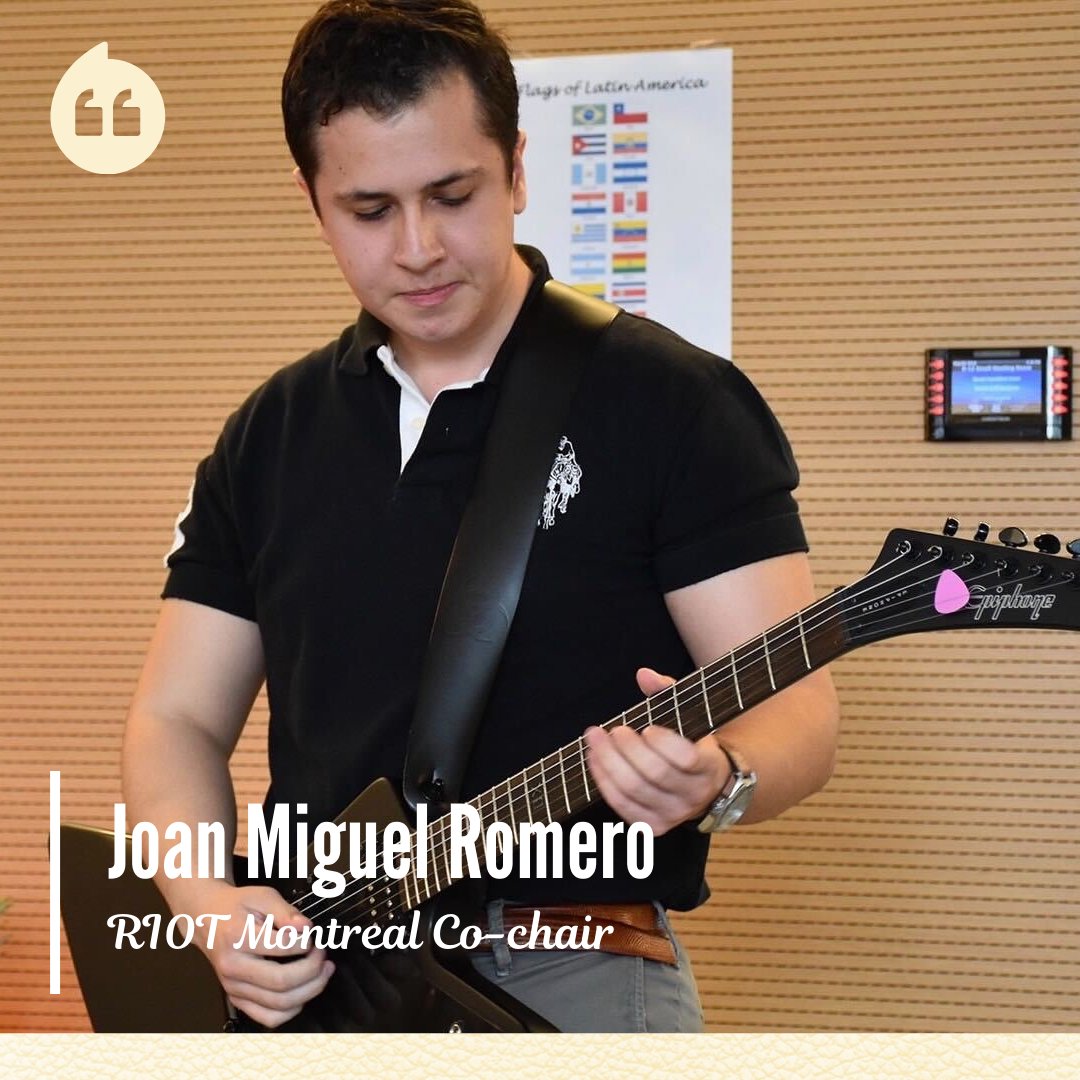 riotdesir's tweet photo. Another Humans of RIOT post to highlight another member of the team. Meet Joan Miguel Romero - he is currently the Co-chair of the RIOT Montreal chapter! ✨
He is an MD-PhD candidate at @mcgillu and a trainee in the Cancer Research Program at the @rimuhc. https://t.co/a3u0tNVRZZ