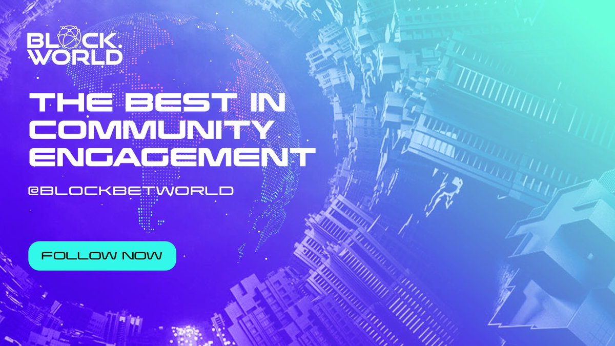 BlockBetWorld's tweet photo. We are pleased to announce the launch of BlockWorld, our global community arm. 

Join the BlockWorld community today to be part of our inclusive network and enjoy rewarding perks, partnerships and outreaches.

Subscribe now : https://t.co/8IBV6JhqBn https://t.co/xM2KP7uVbR