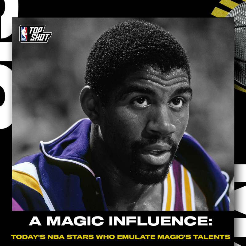 NBATopShot's tweet photo. He set the stage for an NBA now filled with “positionless” stars.

Let's take a look at a handful of the NBA’s superstars with Magic-like qualities.

📝⤵️