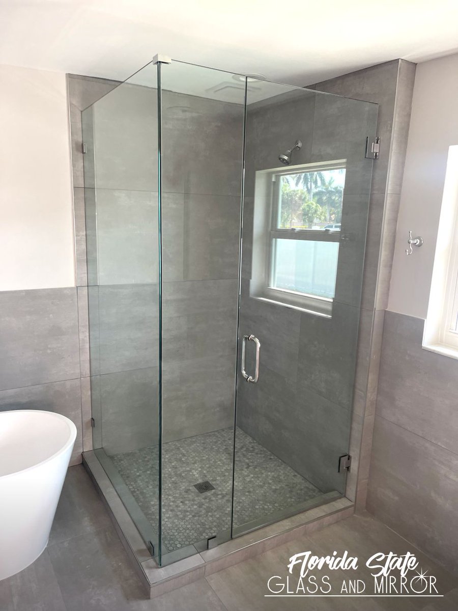 Every project we do is special and unique, get your Frameless Shower Door now. Call Us for a Free Estimate 561-997-6990 #framelessshower #framelessshowerdoor #framelessglass #shower #showerdoors #showerenclosure #glassdoors #glassandmirrorexperts #glassexperts #floridastateglass