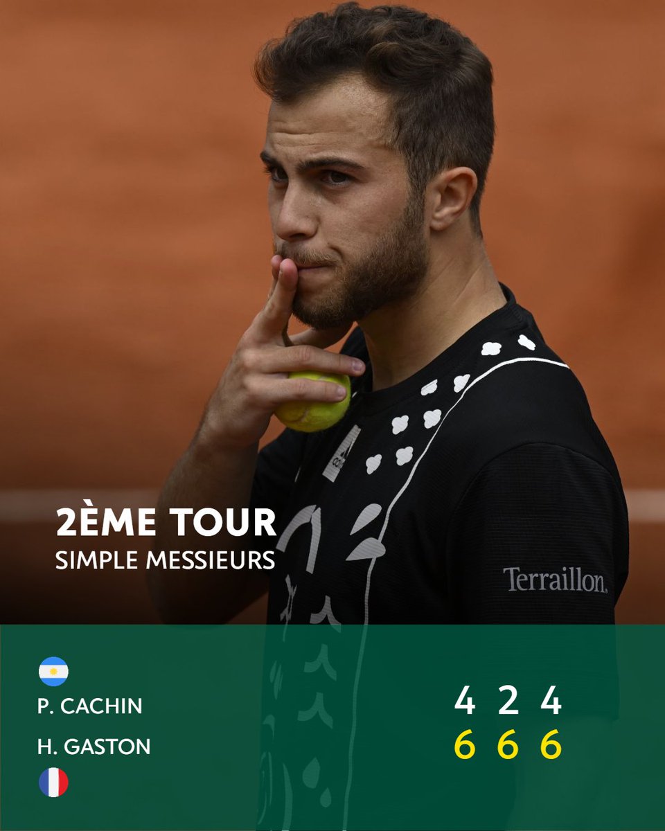 rolandgarros's tweet photo. Il a été impérial 💪

#RolandGarros | @HugoGaston7 https://t.co/caB8b7f2if