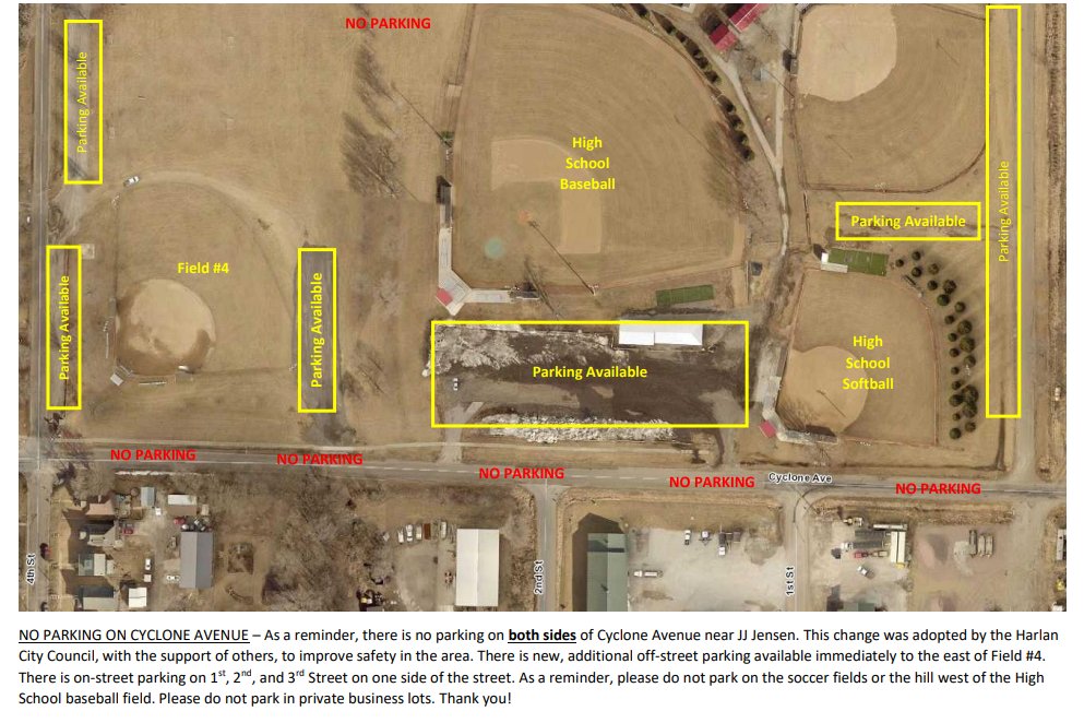 Softball/Baseball
🆚ADM <a href="/admactivities/">ADM Tigers</a> 
📍JJ Jensen Park, Harlan
⏰5:30 JV, 7:30 (approx.) Varsity
🎟️$5
🚫No parking on Cyclone/Driving through Soccer Fields