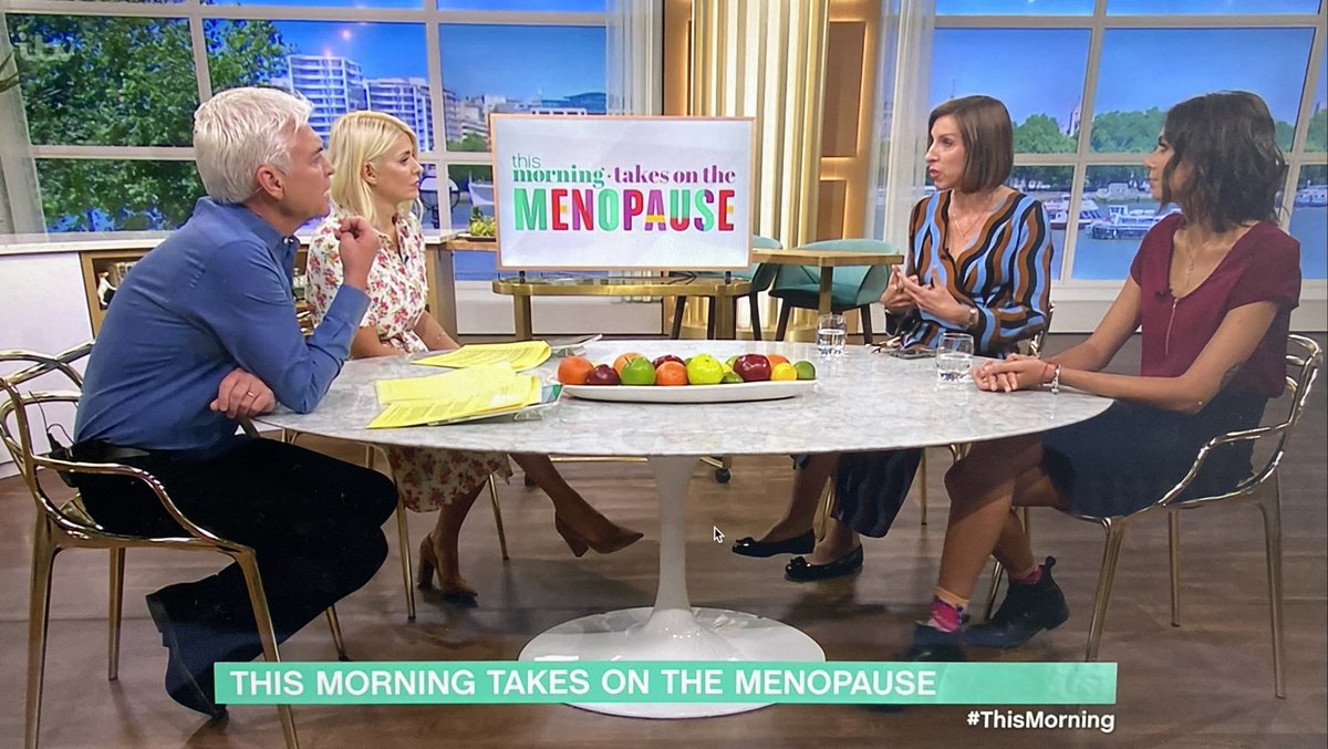 drlouisenewson's tweet photo. Such a pleasure to join @hollywills, @Schofe and Corinna on @thismorning today to raise awareness of #earlymenopause and #POI. Learn more about our talk today: https://t.co/UQWu3mrj8A. Lots of evidence-based resources can be found on my free @balanceMeno app #ThisMorning https://t.co/Jashv567Ym