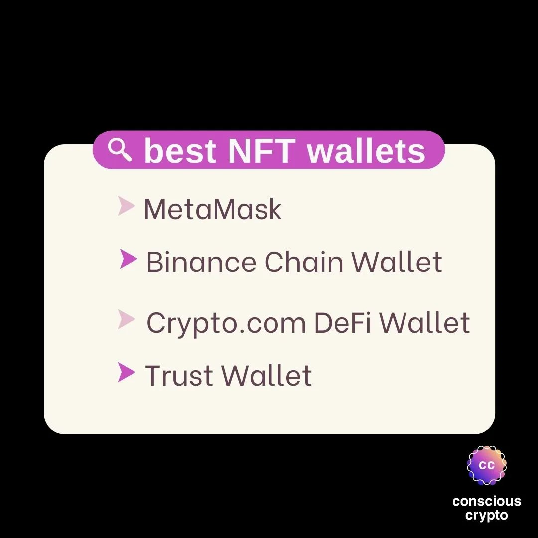 ConsCryptoClub's tweet photo. Tthe wallets trading in NFTs increased in the last year, here are some of the best NFT wallets!

#nft #nftart #nftlaunch #nftcommunity #nftcollector #nftartist #cryptoart #digitalart #art #nftproject #nftcollectors #nftcollection #consciouscrypto #cryptowallet https://t.co/umagzZFRr0