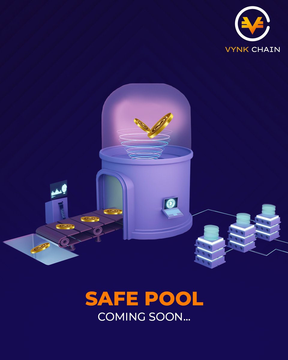 vynkgroup's tweet photo. Safe Pool, coming faster than you think. A great way to hold your token is coming into existence.
#vynkchain #vynkpay #StakingPool  #crypto #bitcoin #cryptocurrency #blockchain #btc #ethereum #forex #money #trading #bitcoinmining #cryptotrading https://t.co/lmJNK1MwuU