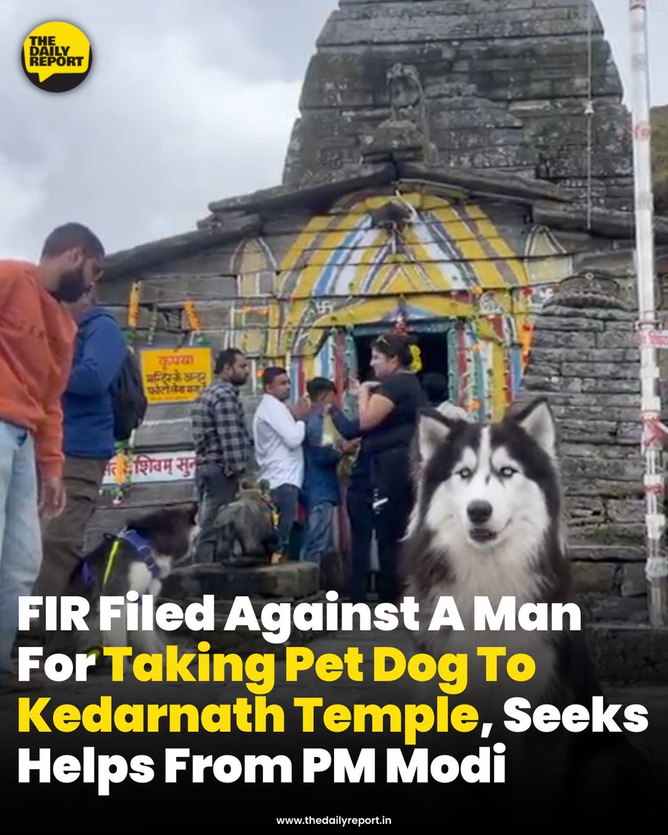 The_DailyReport's tweet photo. The couple urged the animal lovers community to join hands with them in this political battle. They said- "Let Nawab create history and set an example that we can make India a pet-friendly country."  

#thedailyreport #thedailyreports #huskyindia0
#huskyindia #wesupportnawabtyag https://t.co/YpGuAahgyT