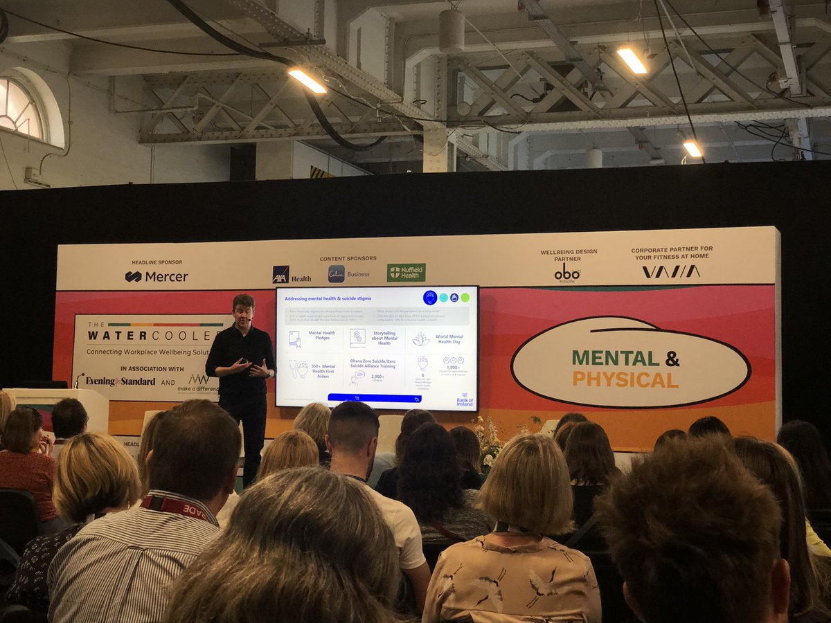 AdeleCarvil's tweet photo. Fantastic session from @MattEllHR as part of the @watercoolerevnt. Hearing about the many great programmes and initiatives implemented at BOI was really inspiring. #watercoolerevent #workplacewellbeing https://t.co/sQtN9KqV0q