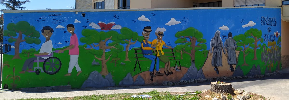 😉¡Terminado! Gran trabajo el de Sergiete en <a href="/arlanza_rio/">Residencia Río Arlanza</a>
En Aspanias estamos encantados con su obra. 👏👏 
Enhorabuena y gracias. 
#salasmola