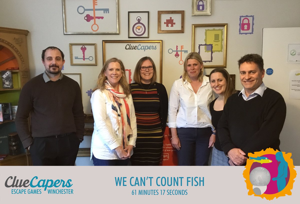 Record breaking escape for Martin and Company Chartered Accountants and Portland Leonard Curtis at <a href="/ClueCapers/">ClueCapers, Escape Rooms Winchester</a> Escape Rooms in #Winchester!

Solving many cryptic clues led to escape before the doors were locked.....followed by a meal and a few well-deserved drinks to celebrate.