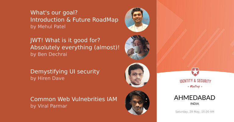 viralparmarhack's tweet photo. Join us on Identity and Security Meetup Gujarat 🤝
Where we will be discussing the security concerns and latest developments in this field along with the emerging opportunities.
Register here :  https://t.co/mb9FEzTdK7 

#Auth0Community #Auth0Ambassador #IdentitySecurityMeetup https://t.co/aF9d9Oyoci