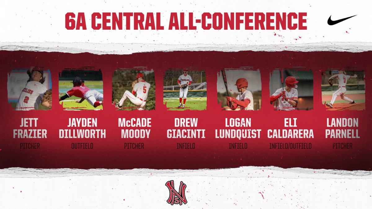 Congratulations to these guys for being voted 6A Central ALL - CONFERENCE!!