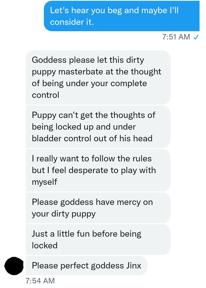 DommeJinx's tweet photo. "...Yeah, exactly! I told him to beg and he actually started begging! I can't even imagine what makes these losers embarrass themselves like this, it's hilarious!"

[ #2dfd #2dfindom ] https://t.co/c0aTY8AWK8