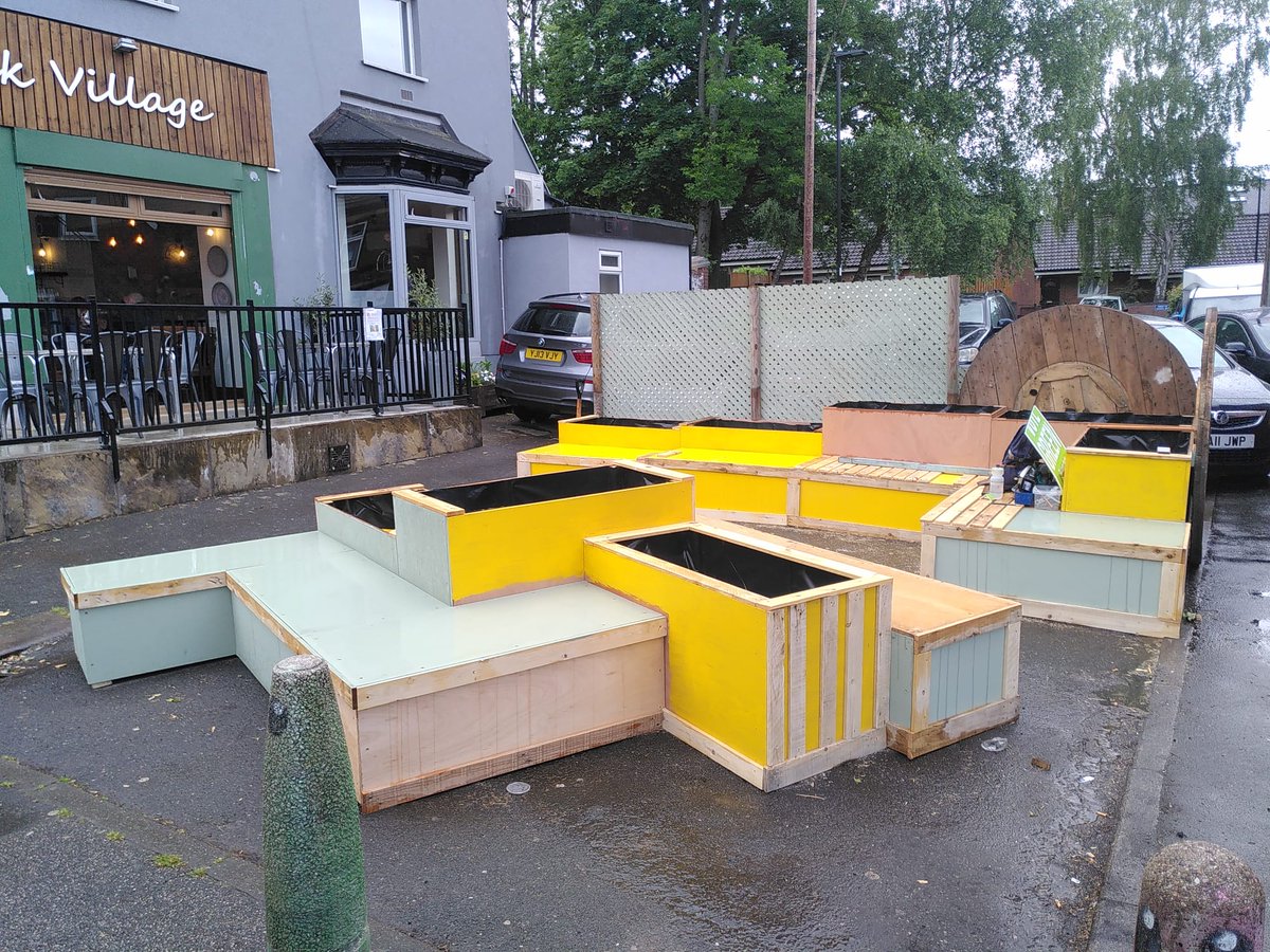 From this, to this... the Abbeydale Road parklet is taking shape. So excited for our grand opening on Saturday with family fun day and street festival. Come and celebrate from midday!