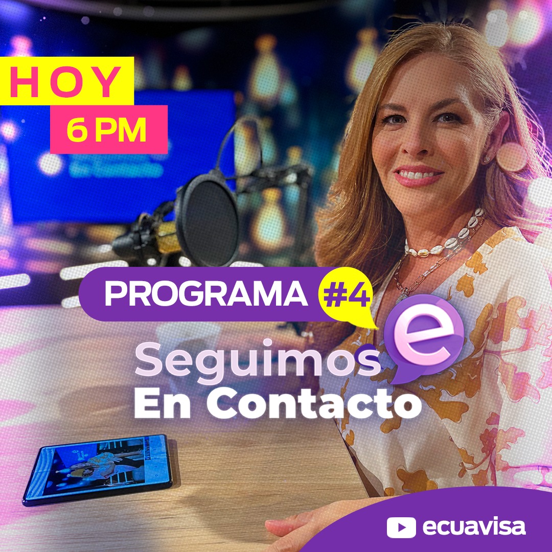 ecuavisa's tweet photo. ⭐️ANUNCIO IMPORTANTE⭐️
HOY/6PM🕣 #SeguimosEnContacto 📲 estrena su programa #4 ¿Quieres saber porque las redes sociales son armas de doble filo?😳
¡NO te lo pierdas! Te esperamos en el canal de #YouTube de Ecuavisa▶️ https://t.co/uLZJrdoUM2 https://t.co/KVsnNR4xNi
