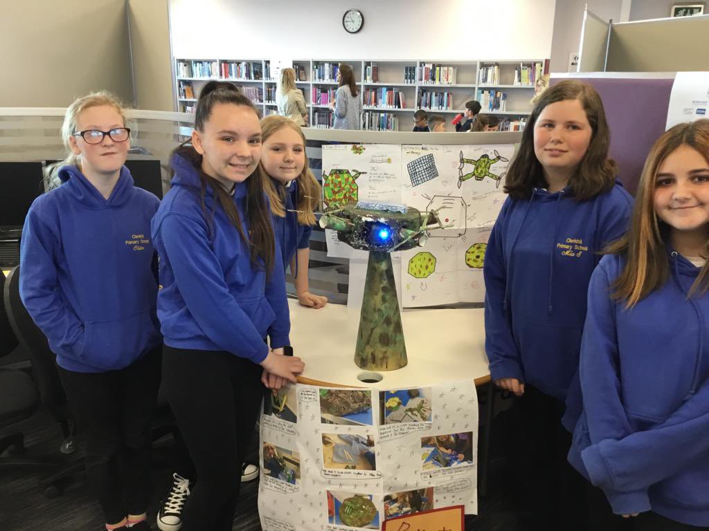 Clerkhillschool's tweet photo. P7 Team- SuSTEMability Challenge
P7s went to NESCOL at Altens to take part in the SuSTEMability Challenge. We won the award for Skill Building and the overall winner of the competition. Well done Mrs Pressley, Mr Ajet and our seniors! #STEMeducation #suSTEMability https://t.co/HjD4WaLa3h