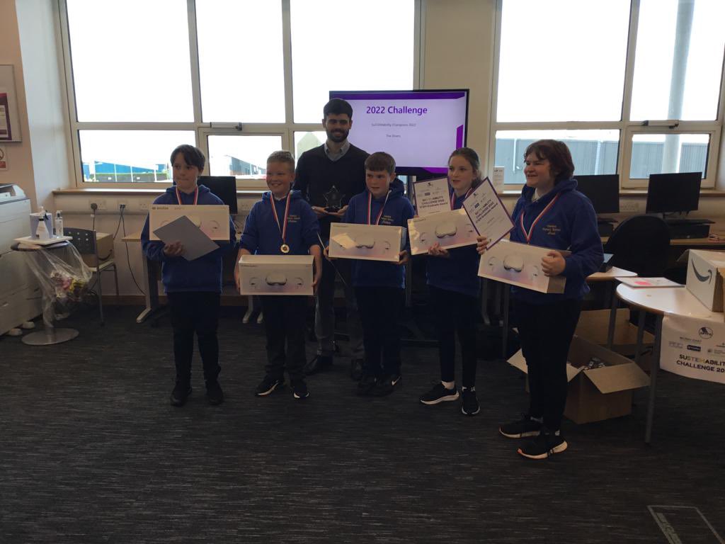 Clerkhillschool's tweet photo. P7 Team- SuSTEMability Challenge
P7s went to NESCOL at Altens to take part in the SuSTEMability Challenge. We won the award for Skill Building and the overall winner of the competition. Well done Mrs Pressley, Mr Ajet and our seniors! #STEMeducation #suSTEMability https://t.co/HjD4WaLa3h