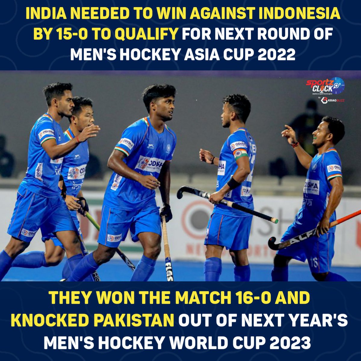 thesportspicks's tweet image. India beat Indonesia 16-0 in Asia Cup Hockey, qualify for Super 4s 

#INDvINA #AsiaCup #IndianHockeyTeam #HockeyAsiaCup2022 #HockeyTwitter