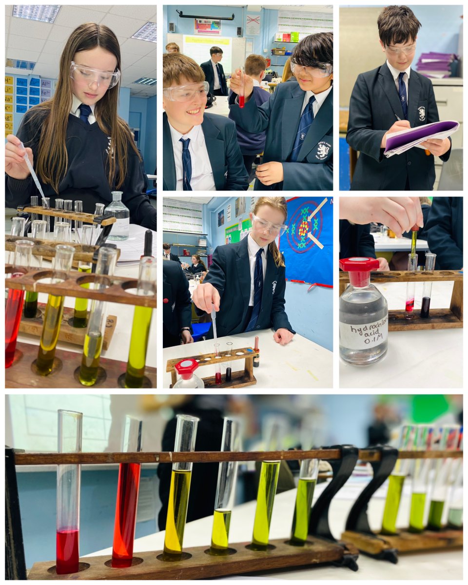qphschester's tweet photo. What’s the pH value of water? Ask Year 7 as they’re enjoying an exciting practical this afternoon creating their own pH scales for acids, neutrals & alkalines #chemistry #STEM #pHScale @allaboutstem @QPHS_STEM https://t.co/jfJsa35Tdh