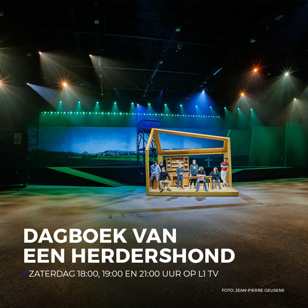 L1's tweet image. Vanavond zie je op L1 TV alweer de laatste aflevering van ons kijkje achter de schermen bij de musical 𝗗𝗮𝗴𝗯𝗼𝗲𝗸 𝘃𝗮𝗻 𝗲𝗲𝗻 𝗛𝗲𝗿𝗱𝗲𝗿𝘀𝗵𝗼𝗻𝗱.

Andere afleveringen gemist? Ga dan naar L1.nl/Herdershond