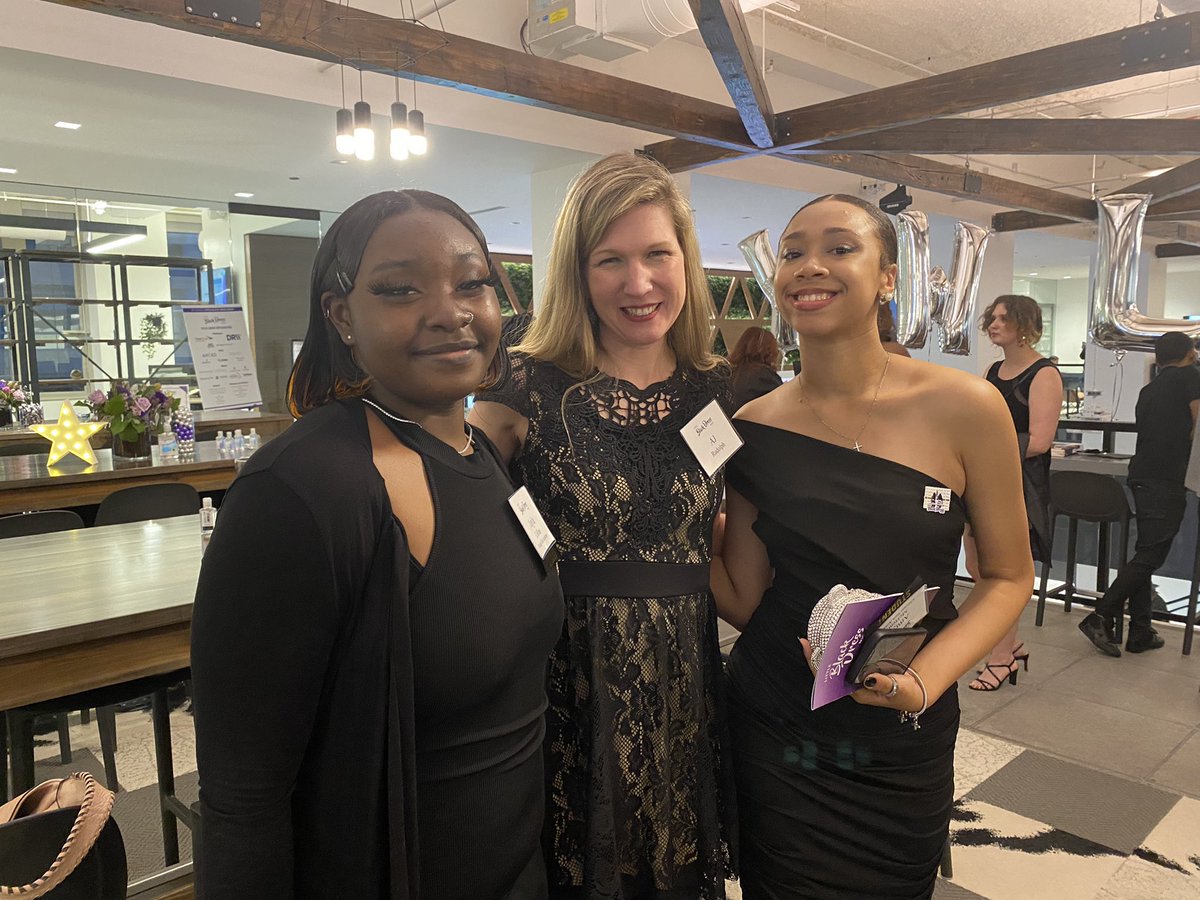 My @wsop tag team partner @AbbyMerk34 and I out supporting @ChiTechAcademy’s Little black dress night! 2nd pic: my 2 star @joinpokerpower students Jayla and Amaya who are going through our program. I was thrilled to present a scholarship award last night! #LBDN2022