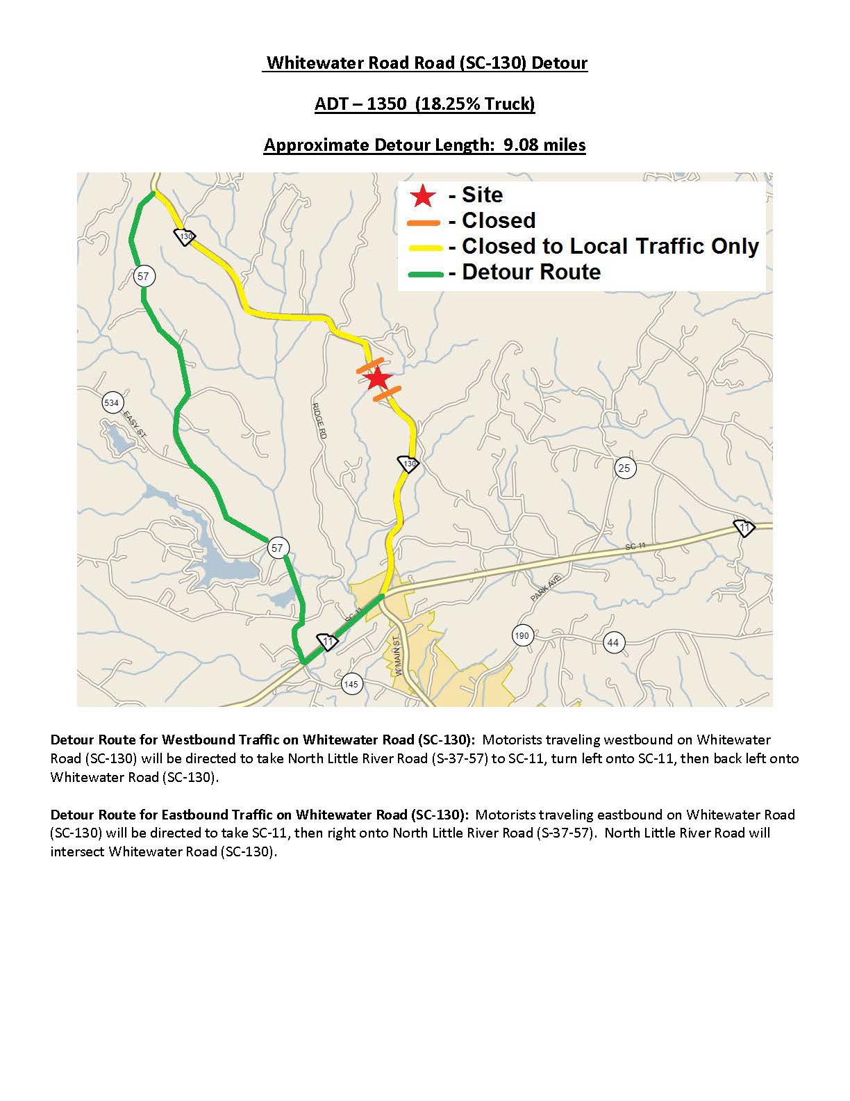 Scdot Road Closures Interactive Map - ktcg6ua
