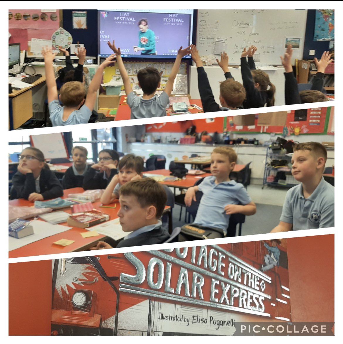 We joined MG Leonard and Sam Sedgman who discussed their Adventures on Trains series at Hay Festival. We’ve just finished Sabotage on the Solar Express what will they read next? #HayFestival2022 #widehorizons #highachievement