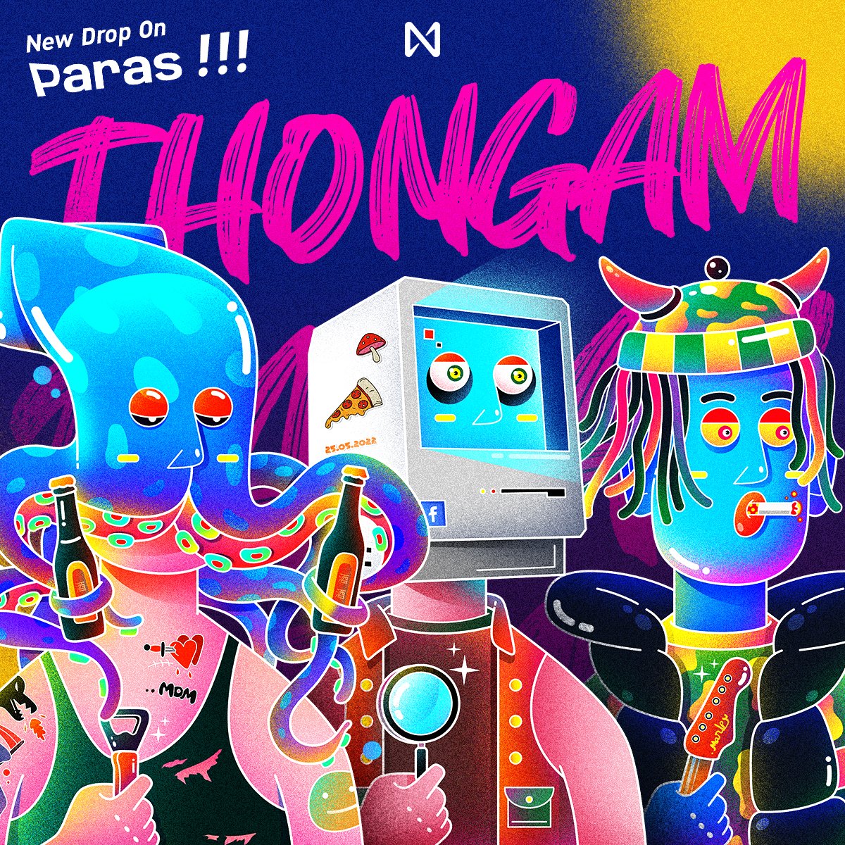 Three New Drops today of Thongam Mr. Blue Gang.
Only on Paras!!!

วันนี้แวะมาดรอป Thongam Mr. Blue gang 3 ตัวครับ ฝากติดตามกันด้วยนะครับ
Paras: paras.id/collection/tho…

IG: instagram.com/3hongam/?hl=en