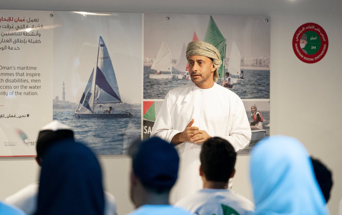 MohamedNajwani's tweet photo. سعدت بمشاركة @OmanSail و @OmanParalympic للإحتفاء بفريق عمان الوطني للإبحار لذوي الاحتياجات الخاصة المدعوم من شركة @bp_Oman والذي سيمثل بلدنا في بطولات عالمية قادمة في أوروبا. كل التوفيق لهم. https://t.co/TUsUHHNmvJ
