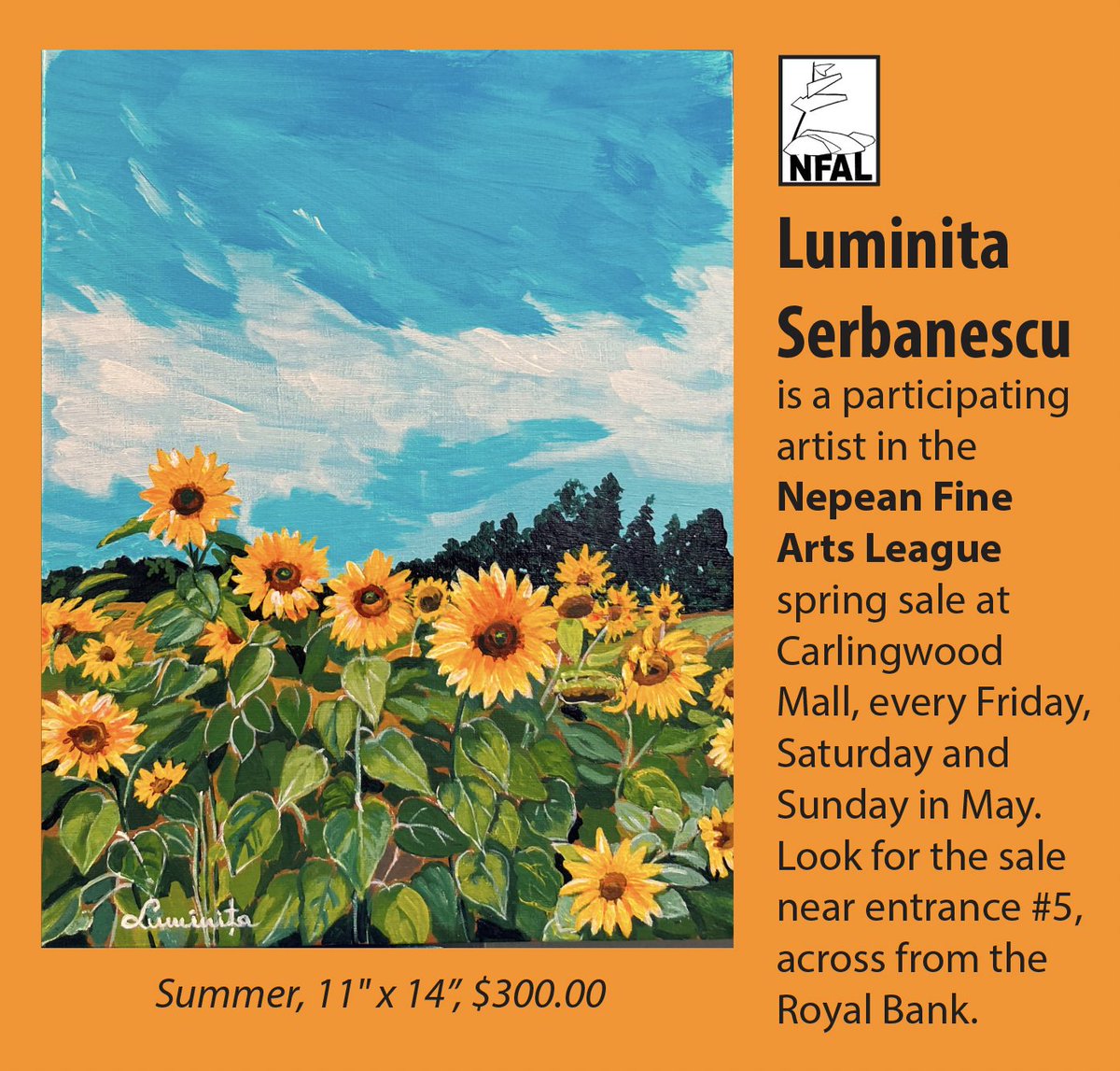 NFALnews's tweet photo. NFAL Spring Sale at Carlingwood Mall, Month of May
Fridays and Saturdays 10 am - 7 pm
Sundays 11 am - 5 pm
Hope to see you there! https://t.co/atgFMqsblF