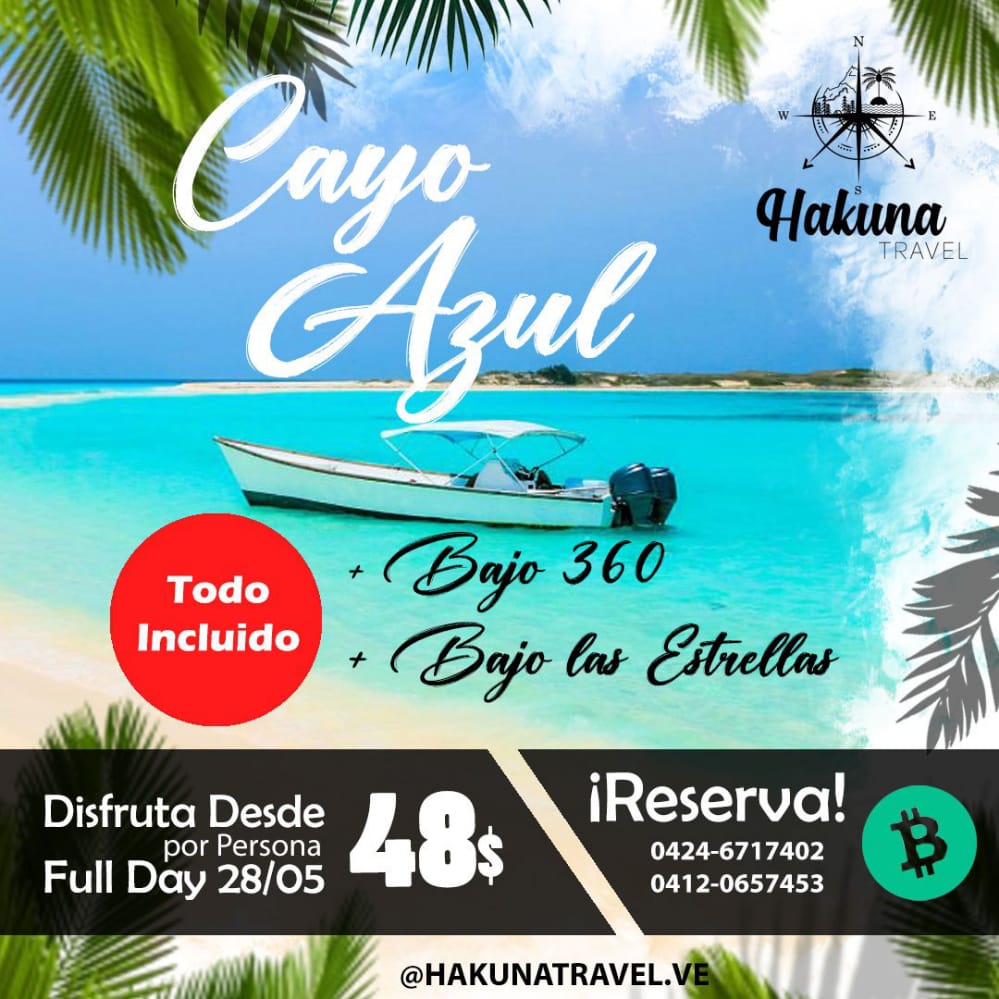 Ya puedes pagar tus viajes con #BCH desde Maracaibo con nuestros nuevos aliados de #HakunaTravels

instagram.com/hakunatravel.v…

Contáctalos y vive la experiencia para este fin de Semana en #Morrocoy - #Venezuela