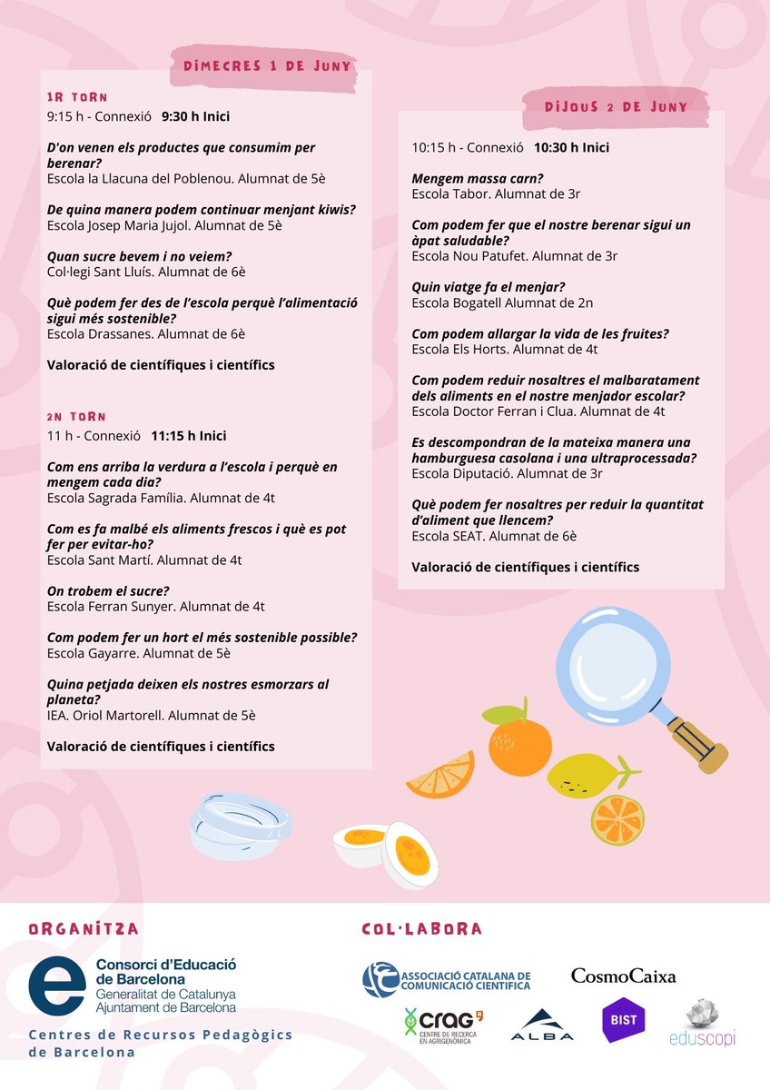 Engeguem màquines per començar els actes del 9è Congrés de Ciència de Barcelona. Del 30 de maig al 2 de juny projectes.xtec.cat/barcelona-apre…