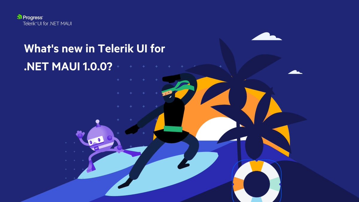 Telerik's tweet image. To explore all the highlights, you'll need @yoankrumov’s extensive blog post covering the new & exciting controls in the component library: prgress.co/3yUQGpn #dotNET #UI #DotNetMAUI